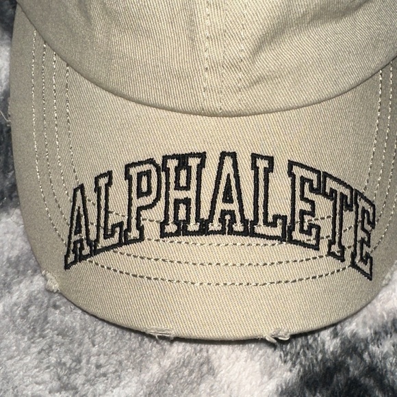 Alphalete Cream and Tan Caps BUNDLE - Picture 4 of 11